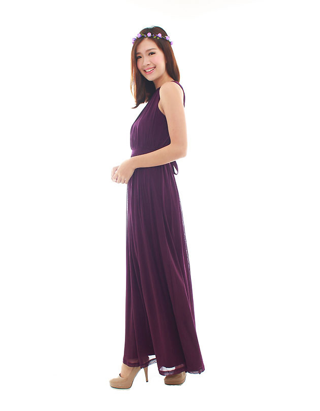 Paris Maxi Dress in Majestic Purple